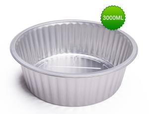 China 3000ml round aluminum foil sealed box wholesale