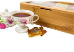 Non - Odor Bamboo Tea Bag Storage Box With Acrylic Cover BSC Approved