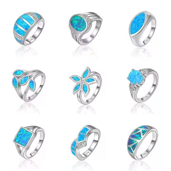 Natural Gemstone Quartz Adjustable Sterling Opal Jewelry 925 Sterling Silver