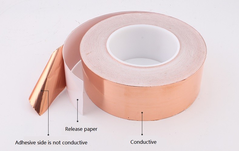 Single Sided Conductive 30mm*30m Copper Foil Shielding Tape