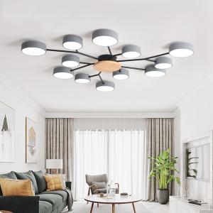 China Modern living room LED lamp Nordic style bedroom LED wood ceiling flush mount light(WH-WA-15) wholesale
