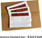 Product 7.5" X 5.5" Clear Adhesive Top Loading Packing List / Shipping Label