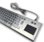 IP65/IK07 Stainless Steel Industrial Desktop Keyboard Waterproof Explosionproof