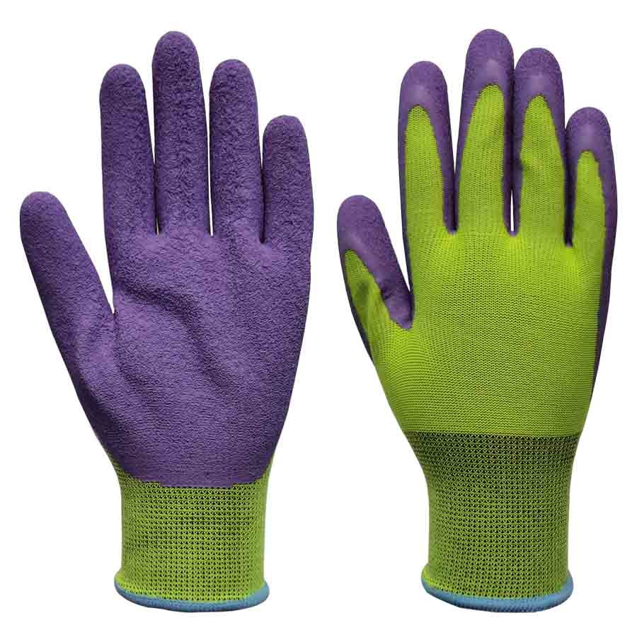 Latex Coated Firm Grip Mens Gardening Work Gloves MLXL size