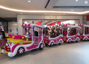 China Luxury Cartoon Trackless Train Amusement Ride With Stainless Steel Material wholesale