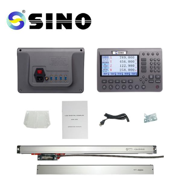 SINO SDS200 Big Screen LCD Digital Readout Kits KA-300 Optical Encoder Linear Scale