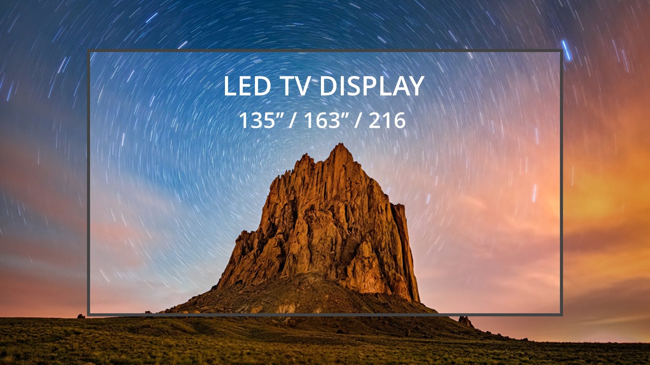2K 4K HD Led TV Panel 135" 163" 216" Big Led TV Screen For Office Meeting