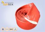 Fire Retardant Silicone Coated Fiberglass Sleeving 100% E - Glass Yarn