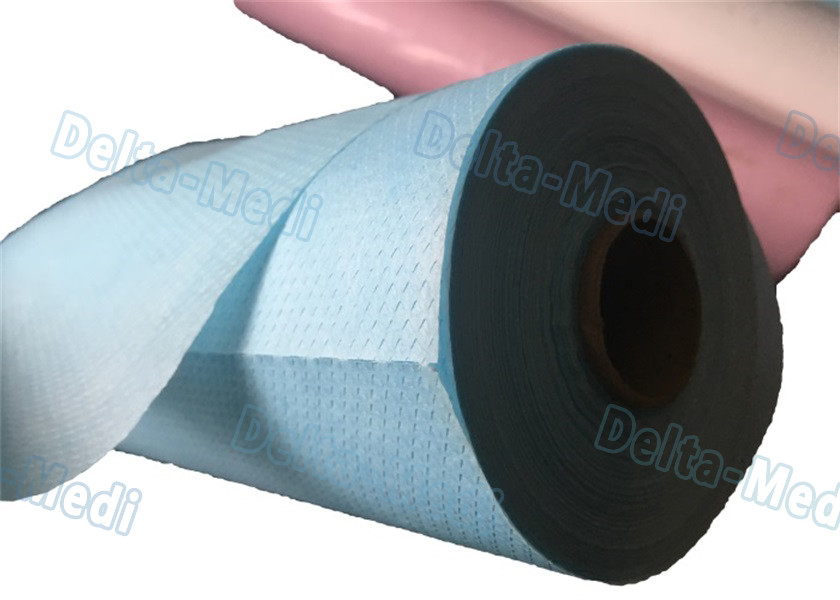 2 Ply / 3 Ply Waterproof Dental Bibs , Disposable Patient Bibs With Ultrasonic Seam Sewing