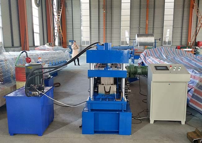 400H Steel Frame U Channel Roll Forming Machine Electric Tension 380V 50Hz 3 Phase