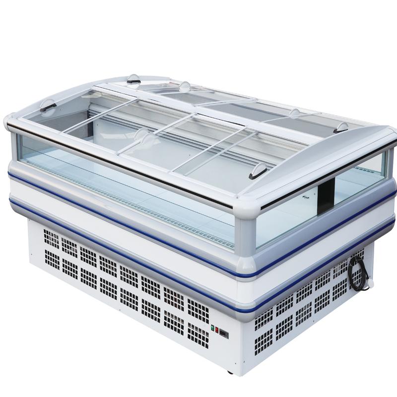 Seafood Supermarket Island Freezer -20°C Low Temperature Famous Brand Compressor