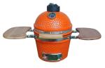 Small SES Orange Charcoal BBQ Ceramic Kamado Grill