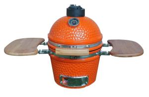 China Small SES Orange Charcoal BBQ Ceramic Kamado Grill wholesale