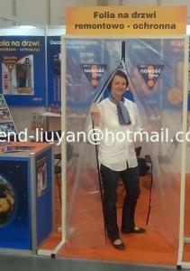 China Zipper Magnetic Transparent Plastic Door Customized Anti Dust Secure Door wholesale