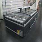 Sliding glass door display freezer/ Supermarket island freezer