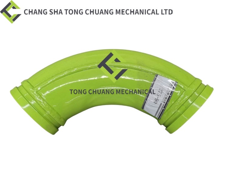 Sany And Zoomlion Concrete Pump Truck Parts End Specific Bend Pipe 125 * R275-90 End