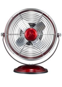 China 9&quot; Retro Metal Table Fan Merlot Colored Wind Machine 20 Watt 2 Speed wholesale