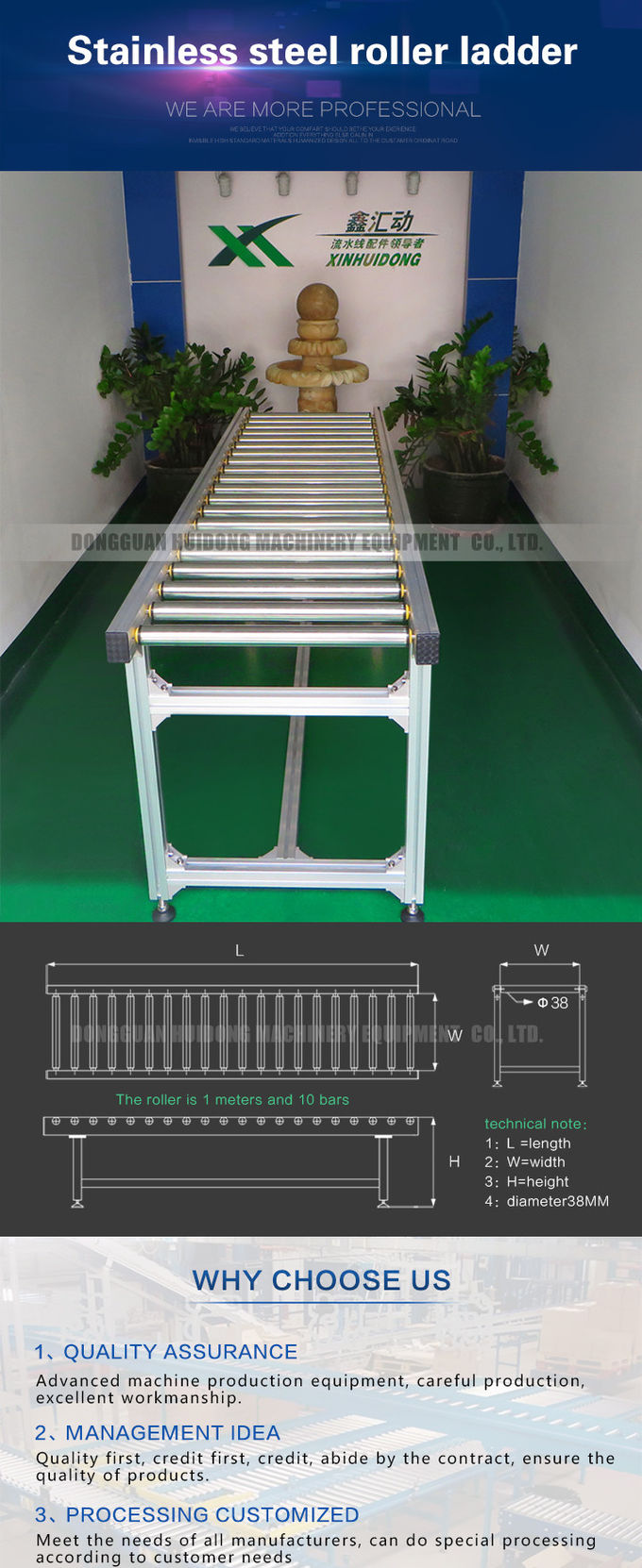 Customized Size Gravity Roller Conveyor Systems , Warehouse Conveyor Systems