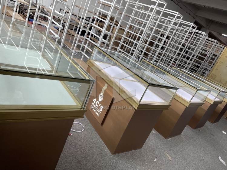 1200mm Jewelry Display Cabinet Counter OEM Metal Frame