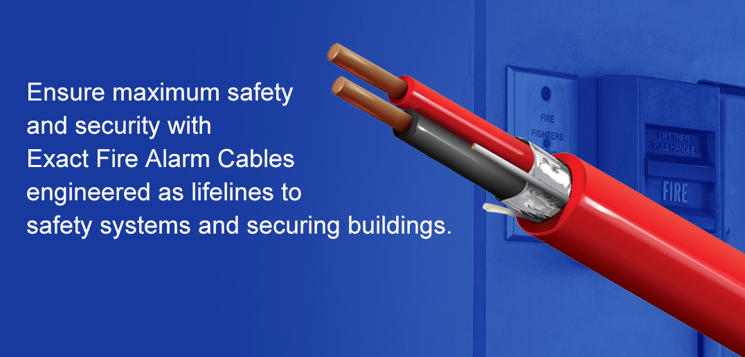 2 Cores PVC Insulated 1.5mm Heat Resistant Fire Alarm Cable 2HR Rated for Emergencies