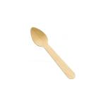 95mm 110mm Biodegradable Cutlery , Ice Cream Disposable Wooden Spoons