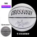 Reflective Basketball Ball Holographic Glowing Night Light Size 7 Basketball