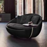 ODM OEM Villa Home Hotel Rotating Sofa Chair With Tray