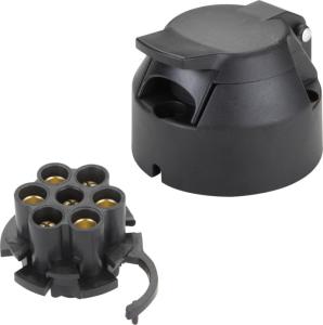 China Commercial Round Trailer Light Plug Chassis Mount Polyamide Brass Material wholesale