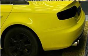 China Gloss Yellow Metallic Car Wrap Film Slidable Anti UV Air Release wholesale