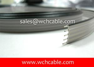 China XLPE Flat Ribbon Cable UL21016 #24AWG 10Pins 2.54mm Pitch wholesale