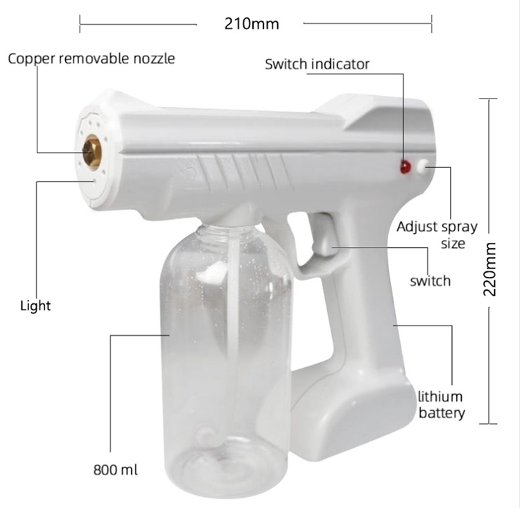 Alcohol Spray Gun Handhold Disinfection Spray Gun Fogging Sanitizer Atomizer