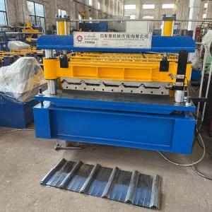 China PPGI Color Steel Material Thickness 0.3-0.8mm 1220mm Coil Width Steel Roofing Roll Forming Machine wholesale