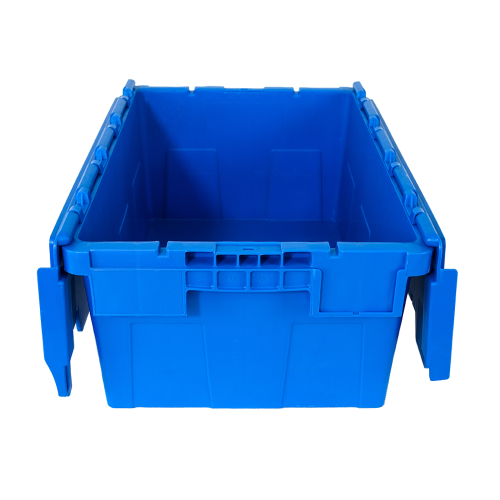 Industrial Nestable Storage PP Container Solid Box Style Moving Box for Organization