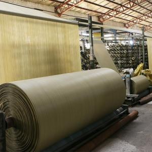 China Polypropylene Woven Tubular Fabric For Bag 12*12 107gsm 3000m Length wholesale