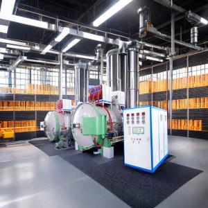 China Stainless Steel Vacuum Carbonization Furnace Machine Horizontal 1200C-1600C wholesale