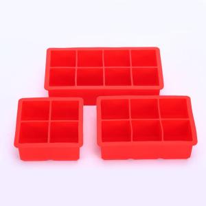 China OEM Food Grade Silicone Ice Cube Trays With Removable Lid wholesale