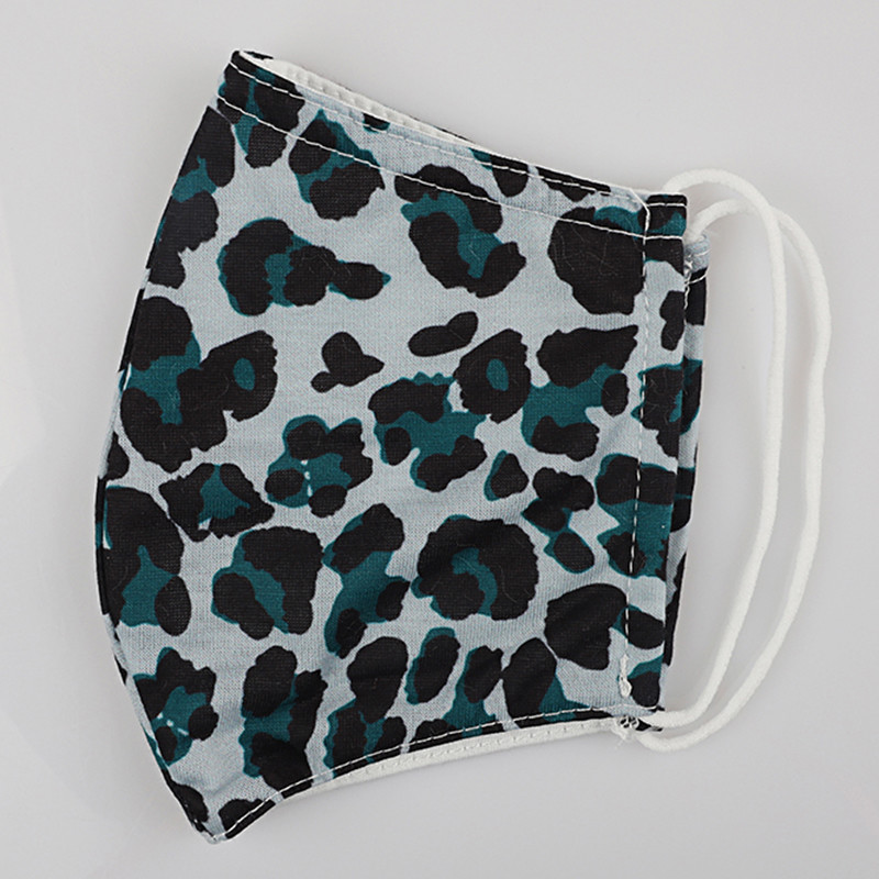 OEM ODM Supported Waterproof Leopard Printed Cotton Dust Mask