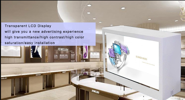 3D Advertising Transparent LCD Panel 4K Ultra HD Translucent LCD Display