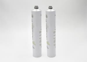 China Thread M11 Aluminum Tube Container , Hair Cream Tube With Bottom Rubber Ring wholesale