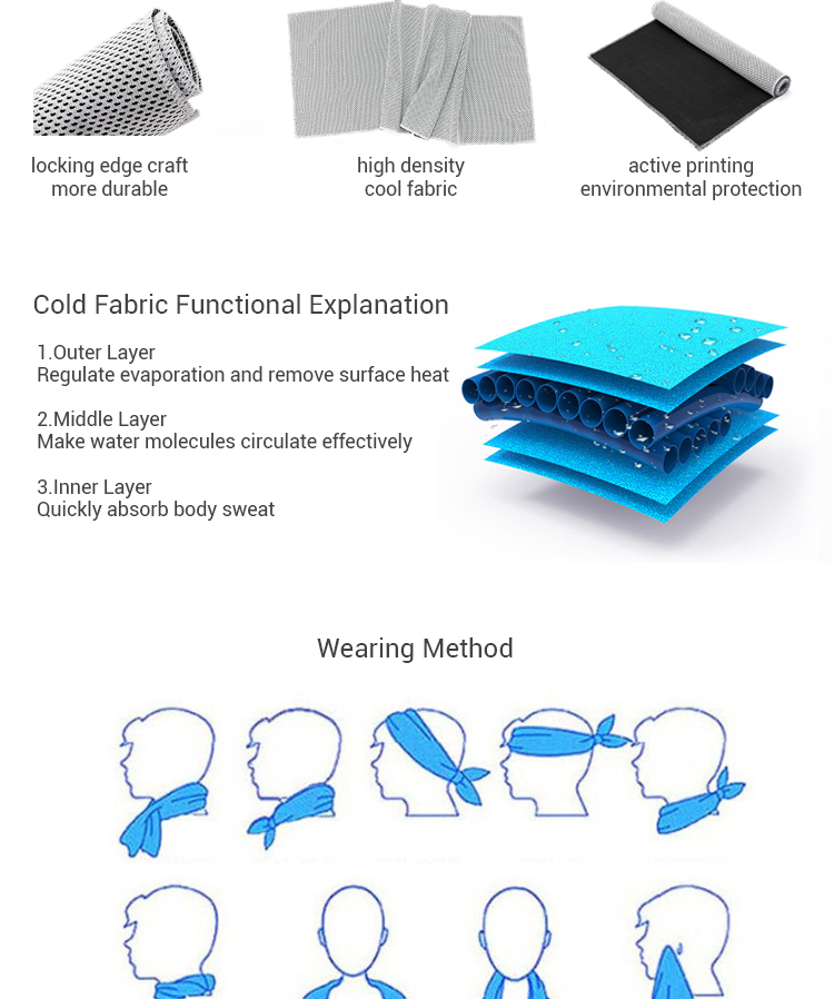 Multifunctional Promotional Gym Towels Anti UV Logo Printable Compact Fast Dry