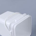 2.5L Square Bulk Plastic Buckets Pails Green Yellow Black Colored