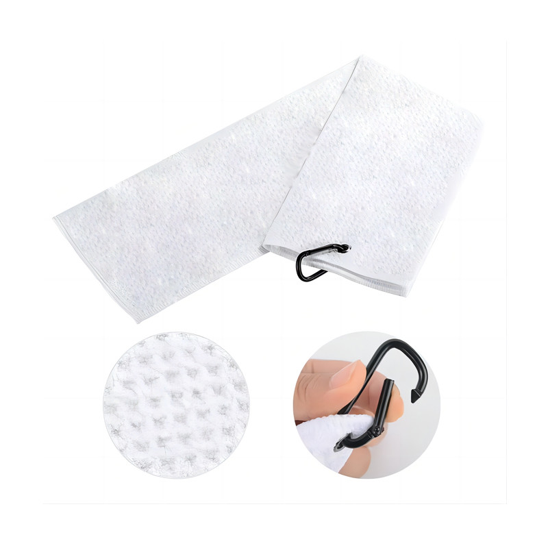 Custom Size Waffle Weave Golf Towel Logo Embroidered
