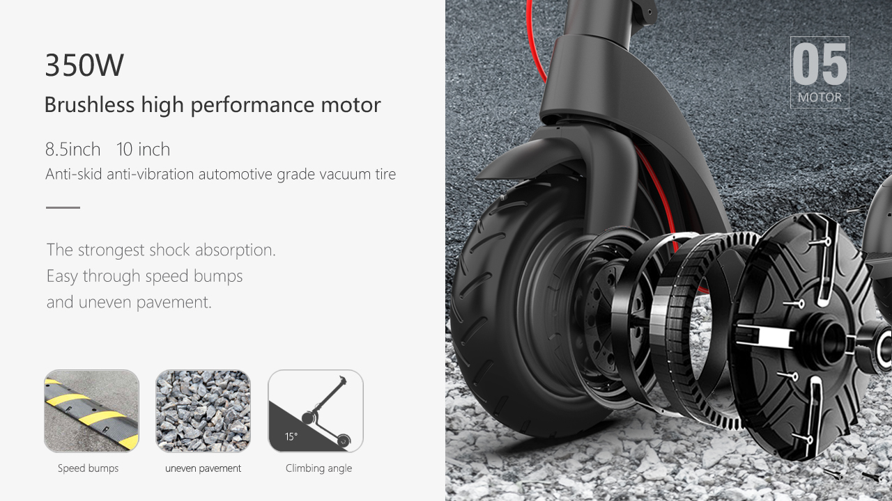 EU/US Warehouse Delivery 350W X8 Folding E-Scooter 10inch 10Ah Electric Scooters for Bluetooth Connectivity