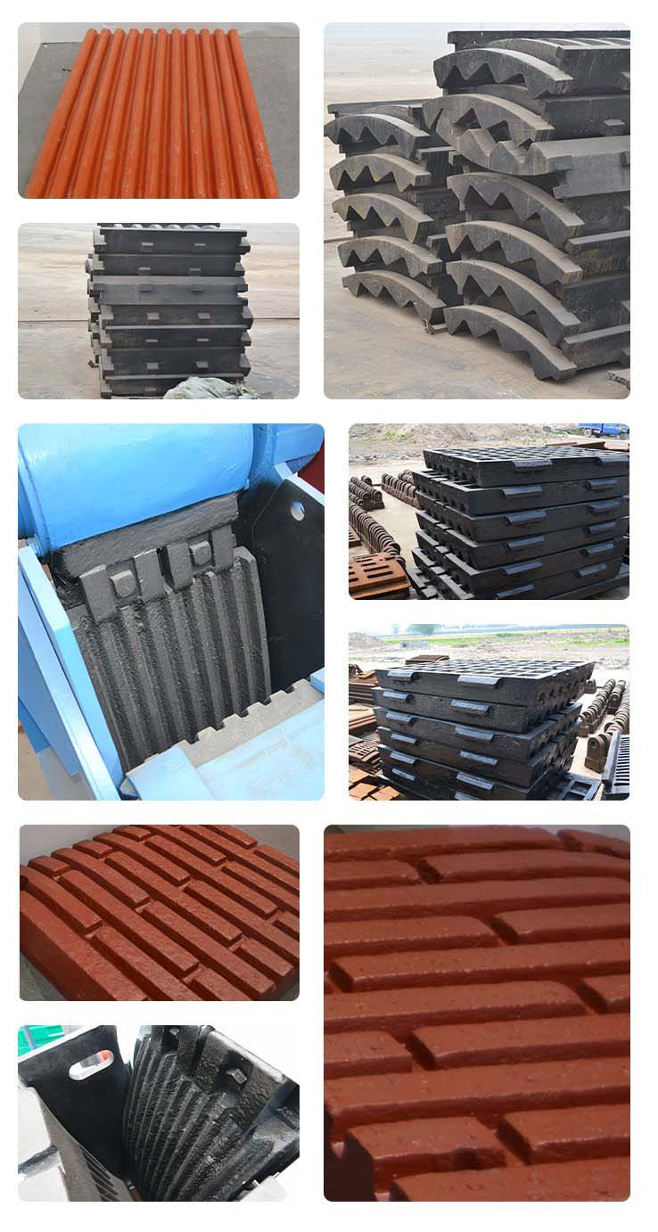 High Manganese Steel Crusher Spare Parts Jaw Plate For Longer Lifespan