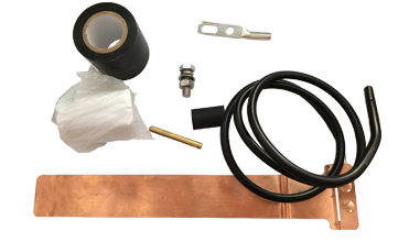 Cell Site Copper Coaxial Cable Grounding Kit For 1 / 2 ″ 7 / 8 ″ Coaxial Cable