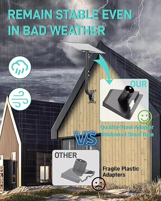 Starlink Gen 3 Pipe Mount Adapter Grey Pole Starlink V3 Pole Mount Kit for Starlink Gen 3