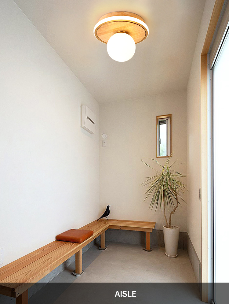 Nordic Wood Ceiling Lamp for Hallway Entrance Balcony Corridor Hallyway ceiling lamp(WH-WA-51)