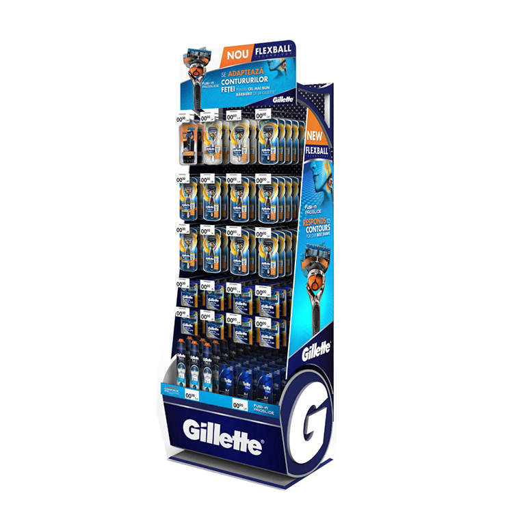 Shavers Pegboard Display Stands Demountable Supermarket Display Shelves With Hooks