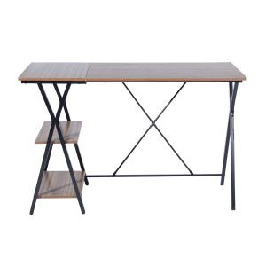 China Computer Kd 105cm Bamboo Writing Desk With Metal Frame wholesale