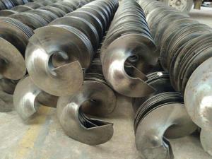China 55mm Screw Conveyor Shaft Auger Blade Steel Farm Machinery Parts wholesale
